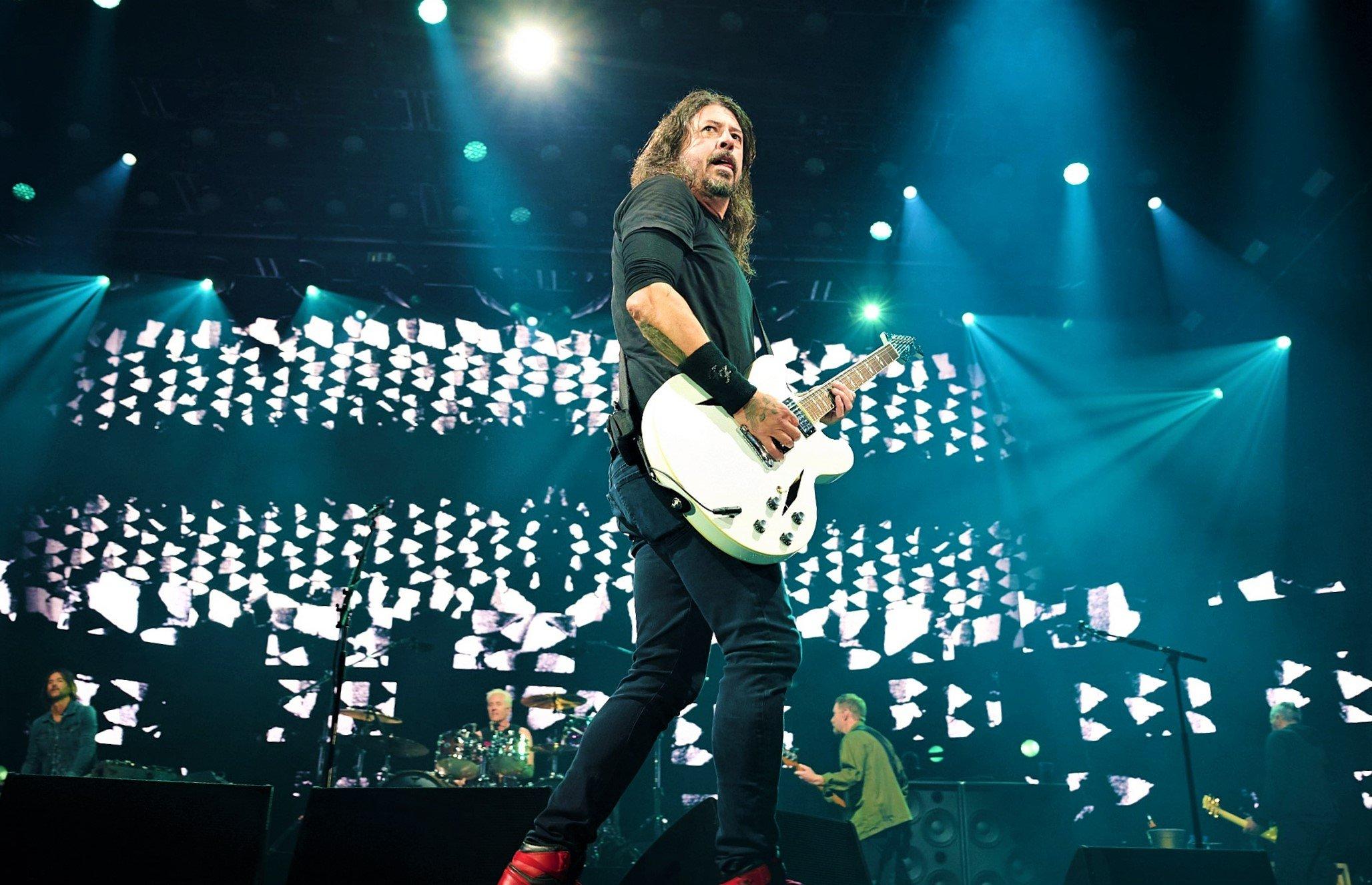 Dave Grohl of Foo Fighters Performing
